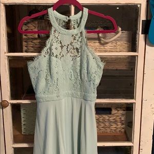 Green bridesmaid dress